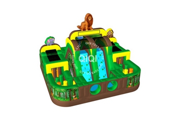 Big jungle inflatable obstacle combo